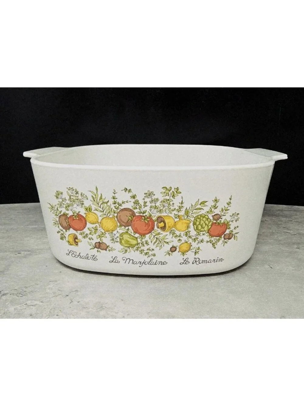 Big Bertha Corelle Spice Of Life 5 quart Baker *Great Vibrant Graphic (No DWD)